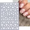 Valentinstag Nagelkunst Aufkleber 3D Klebe Rot Herz Nagel Abziehbilder Nagel Zubehör Nagelkunst Design Dekoration Zubehör