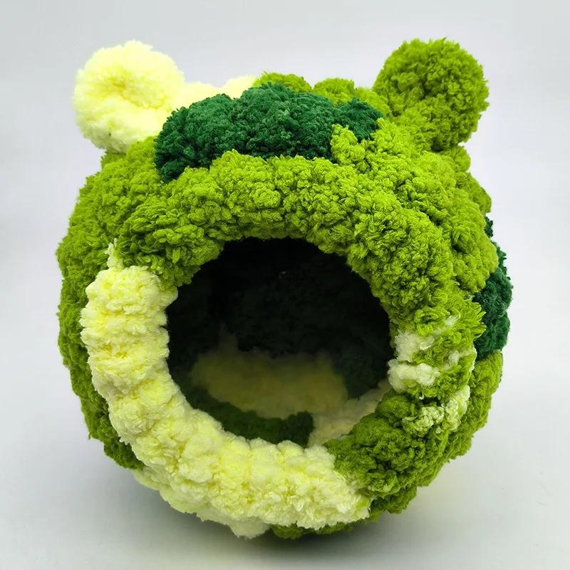 1 Pcs Warm Bird Nest Winter House Hanging Hammock Cage Accessories Plush Hideaway for Parrot Hummingbird Decoration Bird Cages