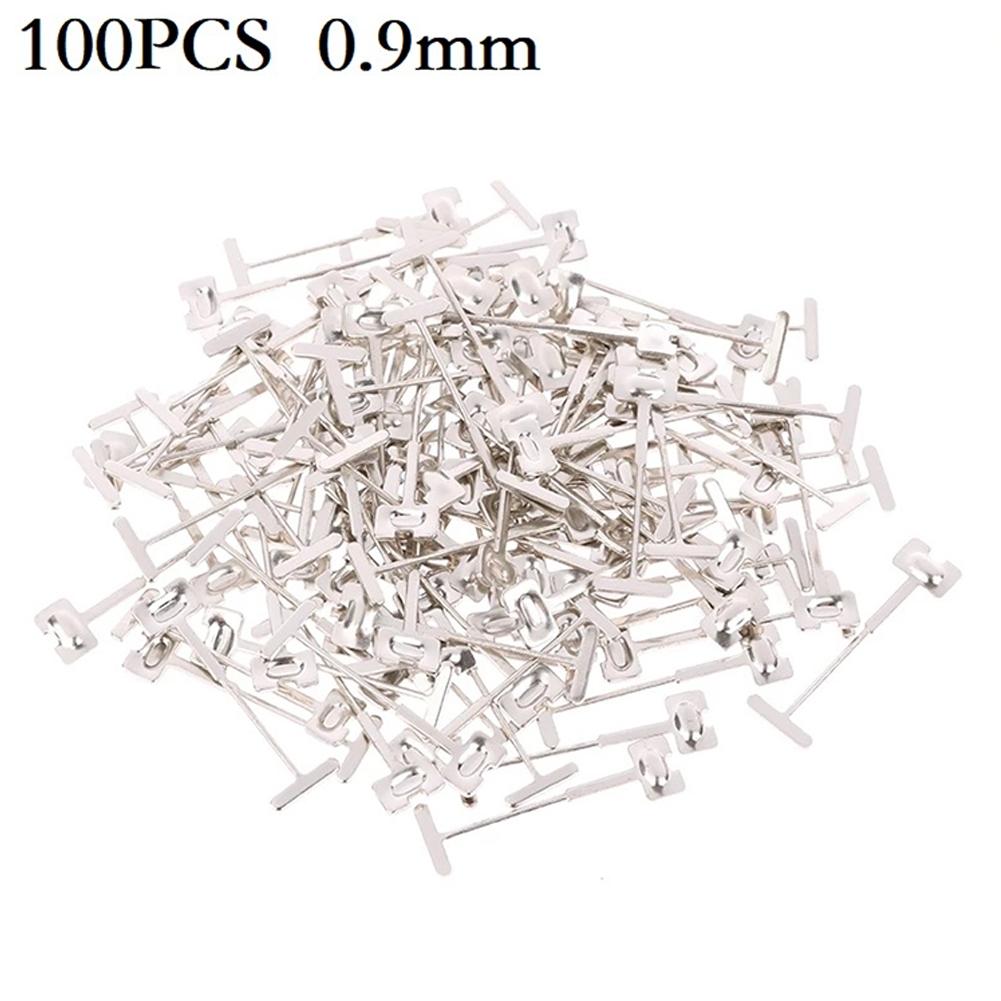 10PCS T-shaped Steel Needle PP Silver Stainless Steel 0.9mm