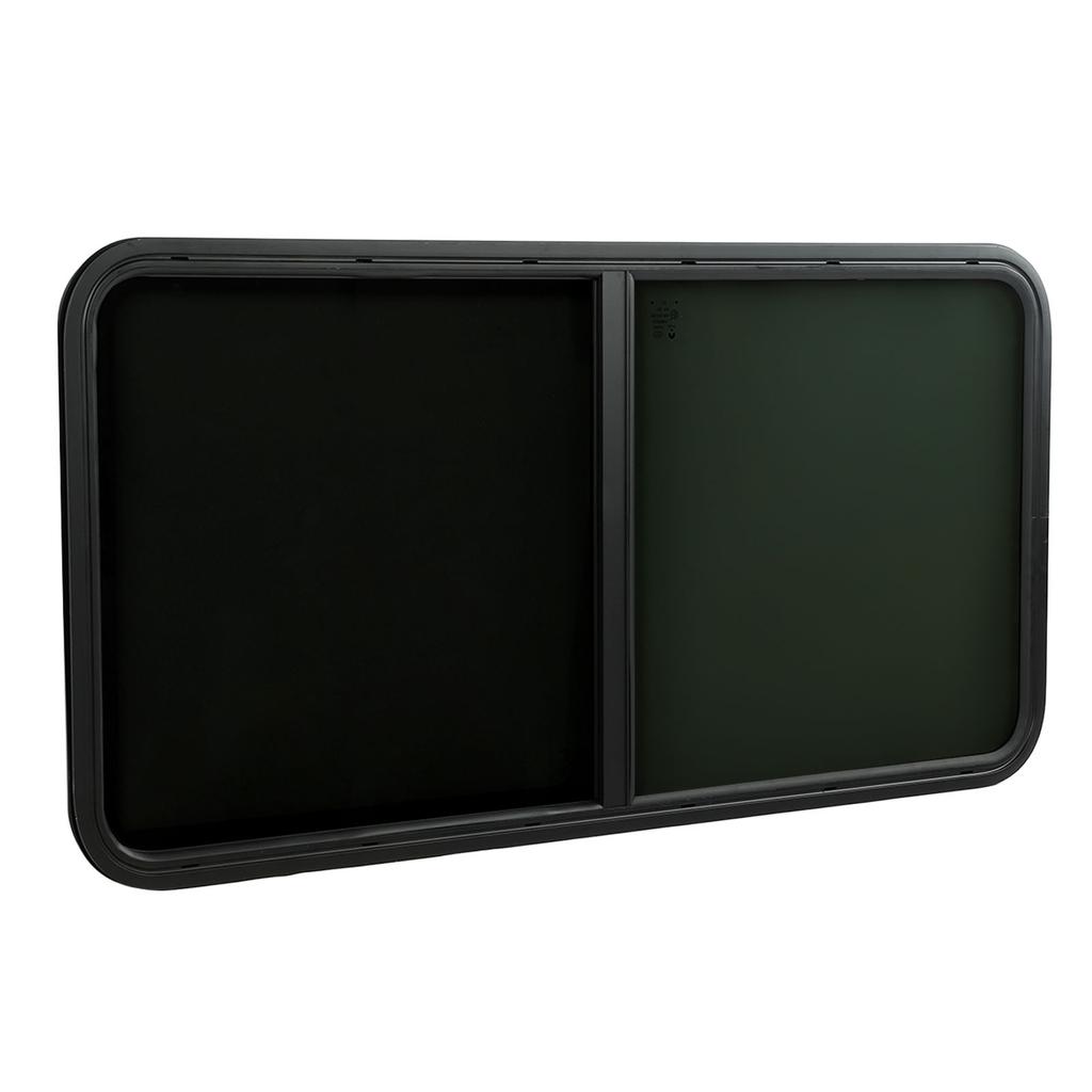 RV Sliding Window W1257 H597mm Waterproof Insectproof Tempered Glass UV Protection for Campers Const