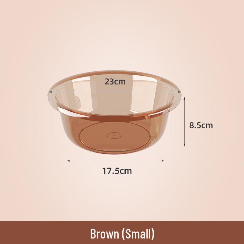 Durable Clear Plastic Washbasin for Vegetables, Laundry, and Foot Washing - Child and Baby-Friendly