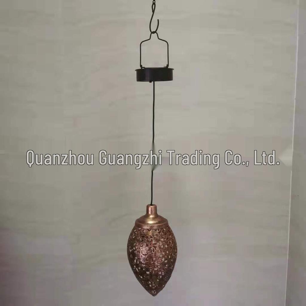 Cross-border Outdoor Iron Solar Floodlight for Courtyard, Garden, Balcony Decoration, Landscape, and Wall Hanging.