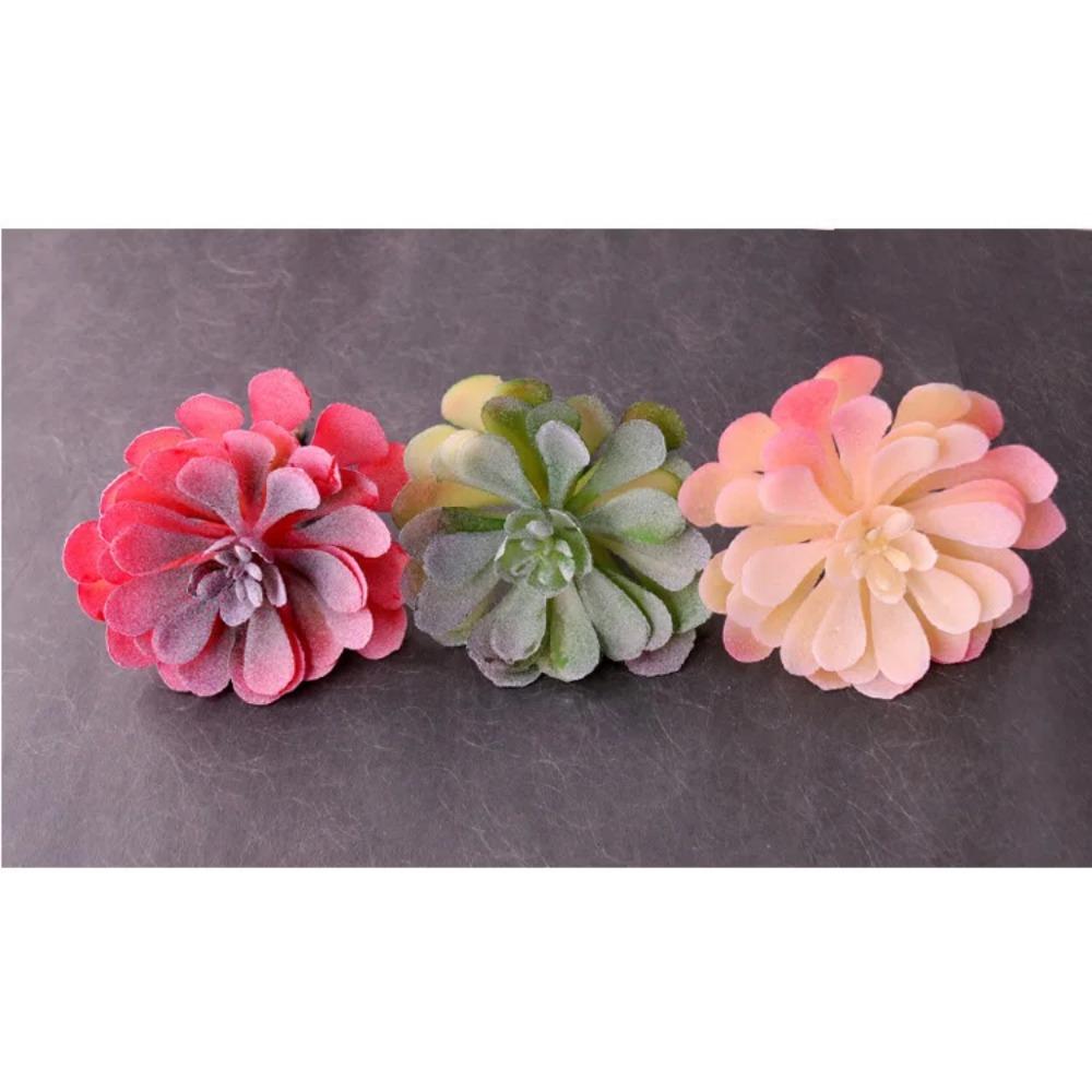 Konstgjorda Suckulenter Växter Vit Rosa Grön Plast Falska Växter Landskap Bonsai plantas artificiales Hem Trädgård Dekoration