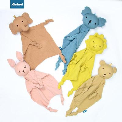 Couverture de confort pour bébé Aipinqi & Bavoir bave - Peluche douce en coton, Jouet compagnon de sommeil
