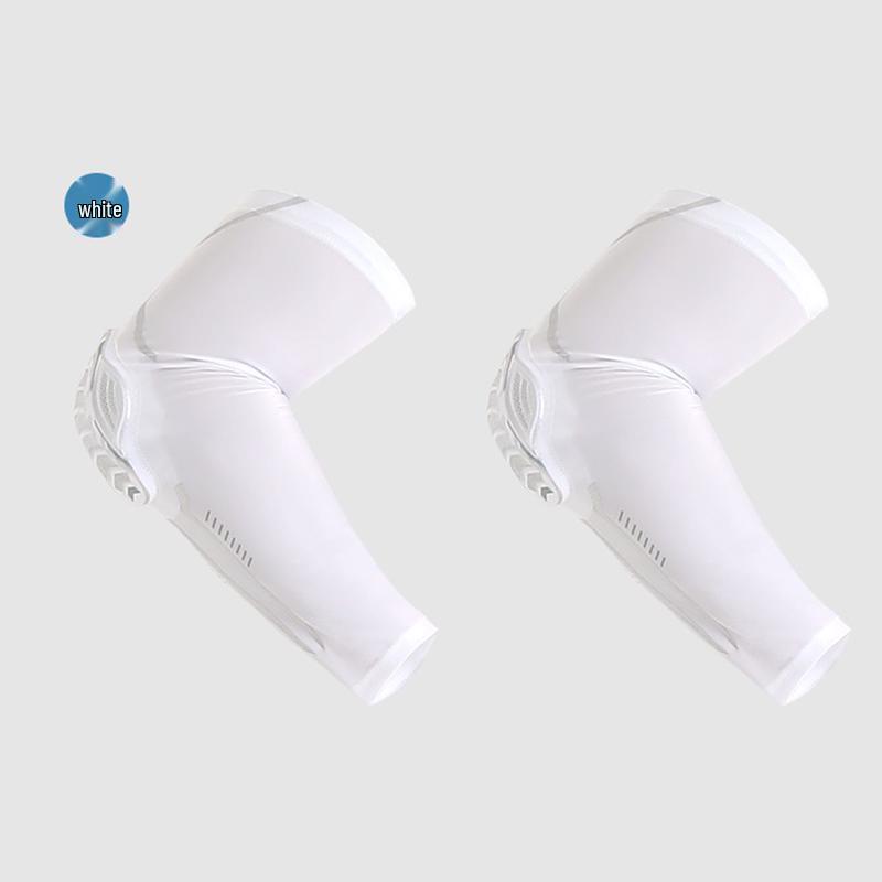 Basketball Compression Arm Sleeves with Elbow Pad M-XL