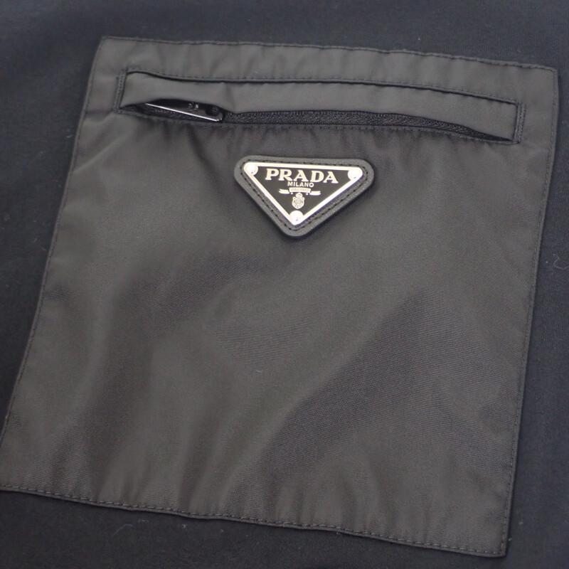 PRADA  UTN661_11CK_F0002_S_221 XXXXL Short sleeve T-shirt black cotton/Nylon mens
