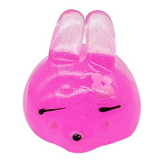 Mini Glitter Animal Squeeze Toy Whale Hedgehog Dolphin Crab Rabbit