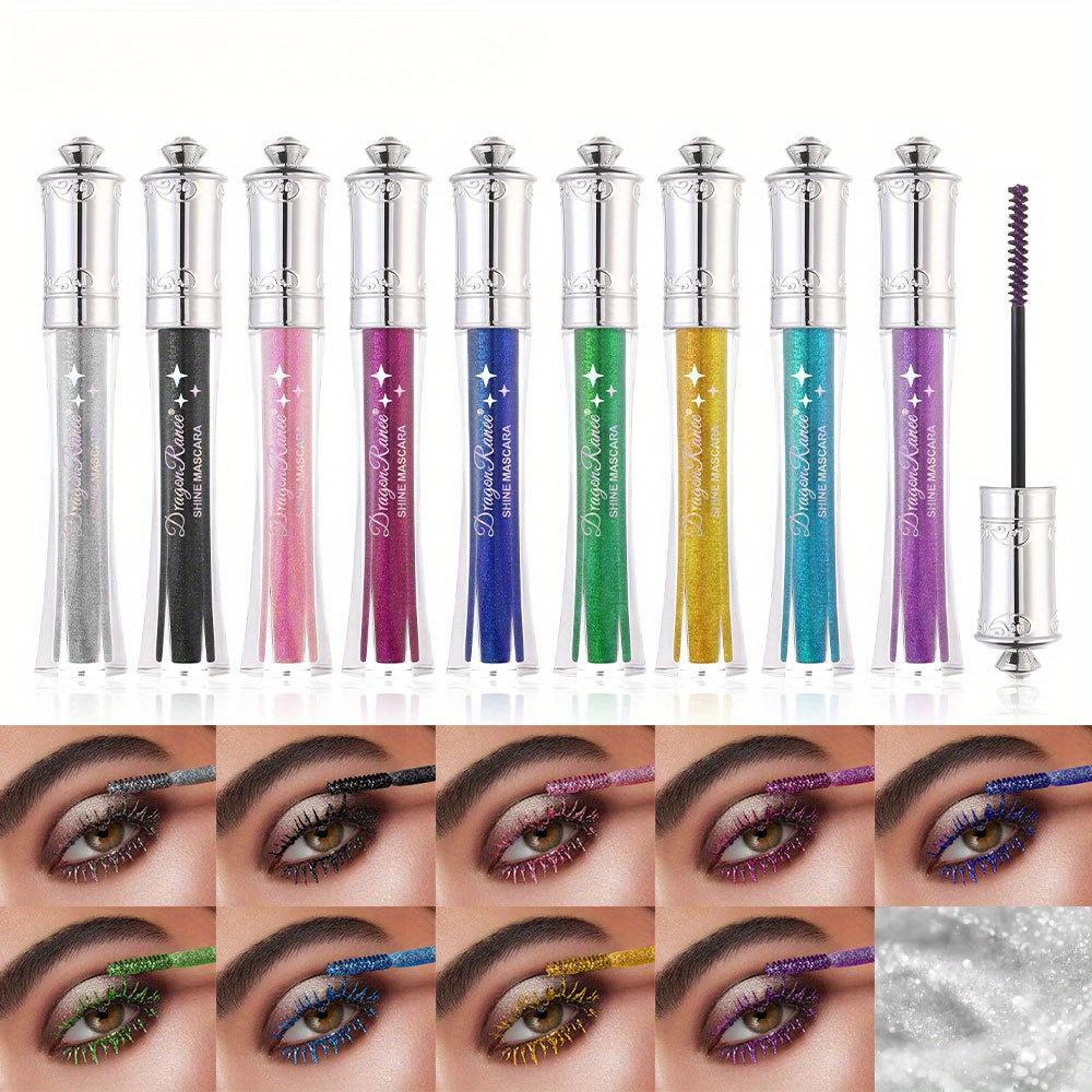 Glitter Flash Mascara Shimmering Diamond Sparkle Mascara,Waterproof,Smudge-Proof, Long Lasting Volumizing Eye Makeup