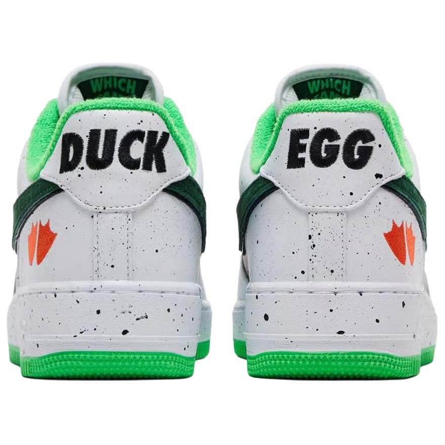 Nike X DOAF Air Force 1 Scarpe da Skateboard Basse Unisex Bianco Verde IU7613-100