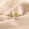 Piedra Preciosa Peridoto Natural Plata de Ley 925 Joyería Boho Colgante 1" Con Cadena CP-24-11