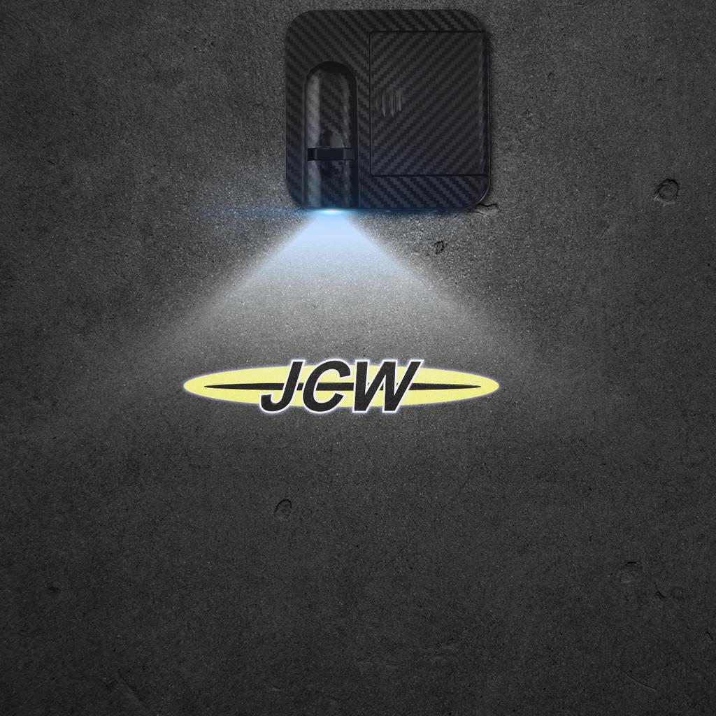 1/2 Stück Union Jack JCW Bulldog Autotür Willkommensleuchten Laserprojektor Logo Drahtlose Erkennung für MINI Cooper F54 F55 F57 F56 R56