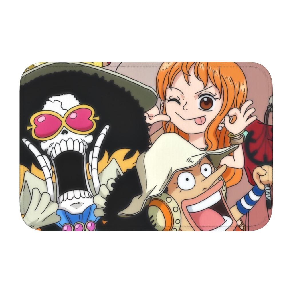 Anime One P-Pieces Front Door Floor Entrance Welcome Mat Outdoor Kitchen Bath Doormat Bedroom Living Room Carpet Rug Footpad