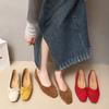 Französische Schleife quadratischer Kopf Mary Jane Einzelne Schuhe Damen 2025 neu retro vielseitig Ein-Pedal leichter Mund Pendlerschuhe