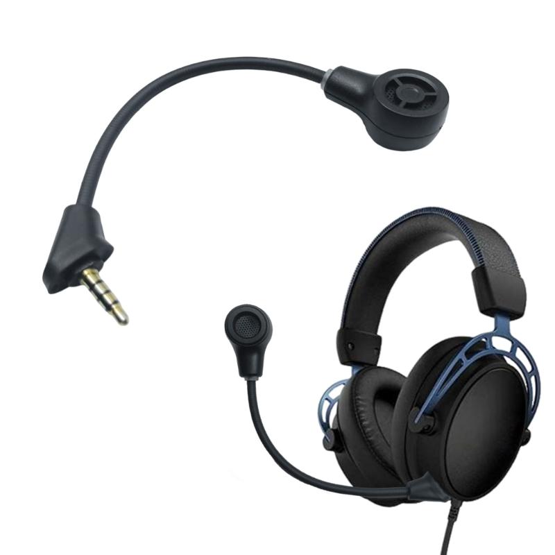 Abnehmbarer Mikrofonarm Mikrofon Schnellverschluss Ersatzstecker Plug & Play Design Verbessert Sprachklarheit für Gaming-Kopfhörer