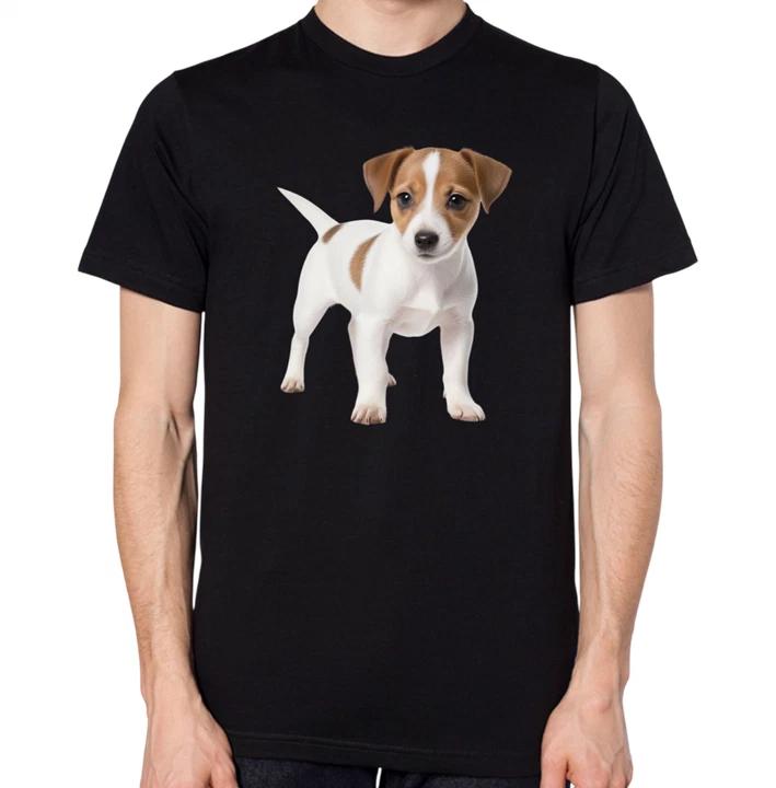 Jack Russell Puppy T-Shirt Men Women Unisex Cute Dog Top S