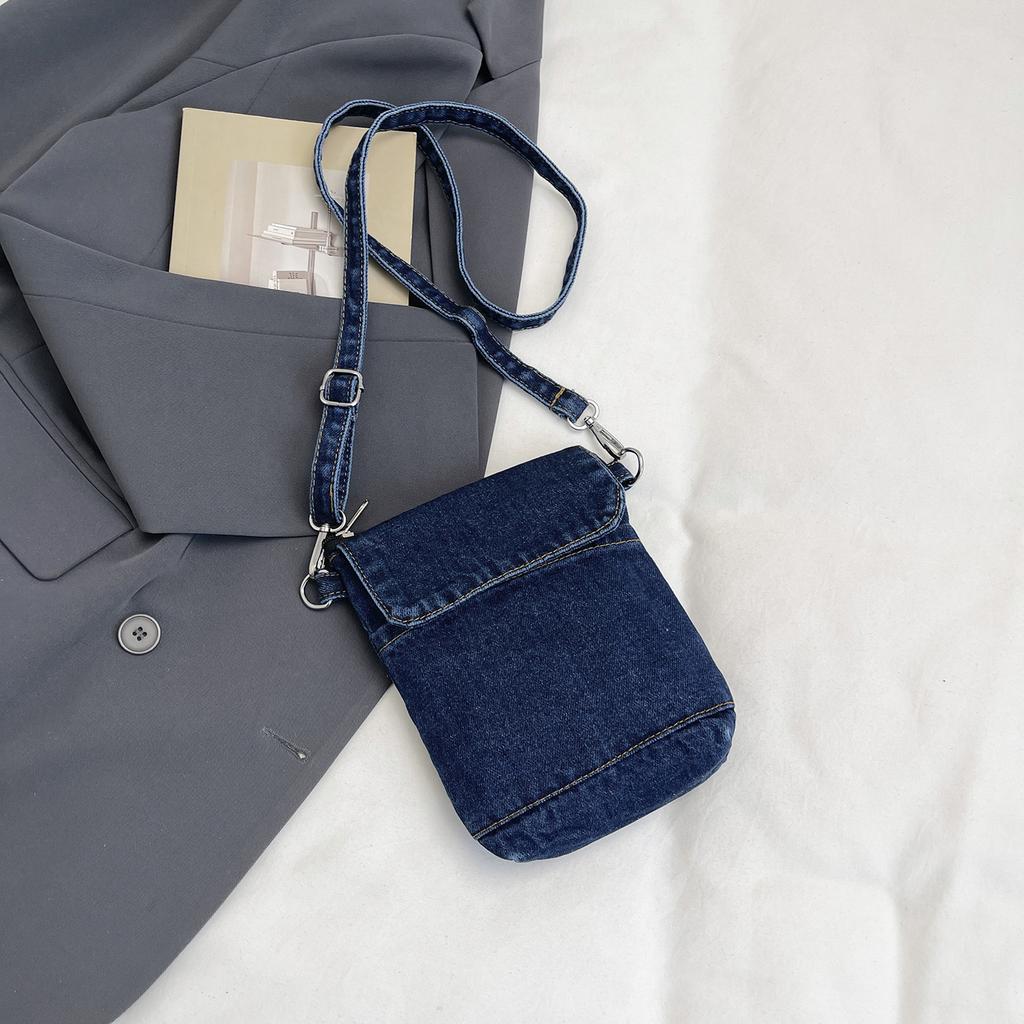 Korean Style Top Handle Bag Japanese Denim Casual and Simple Commuting Bag Fashiable and Versatile Women Crossbody Bag