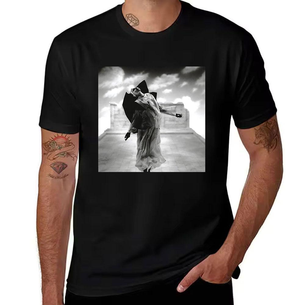 Unisexs Cotton Short Sleeve Tshirt With Surreal Dark Art Print Loose Fit Casual Tee For Daily Wear And Street Style