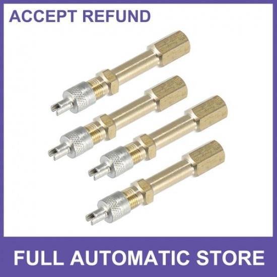 50mm Brass Wheel Tire Valve Extender Stem Extension Inflation Stright Pole