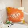 Aperol Spritz Logo Cushion Cover Cushion Room Bedroom Headboard Sofa Living Backrest Nap Time Pillow Case
