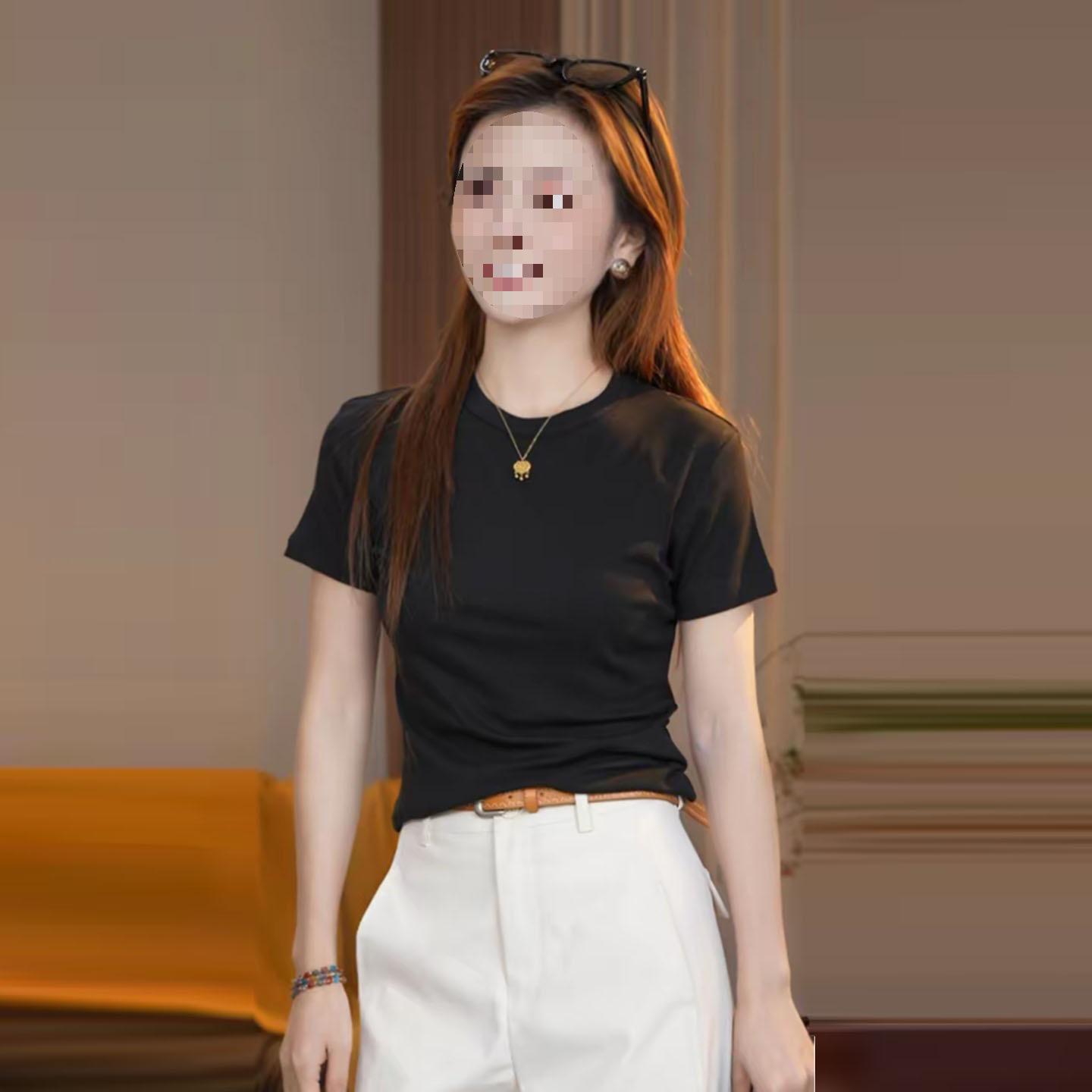 

2026 Spring/Summer Women s Fashionable Elegant Slimming Short Sleeve T-Shirt & Wide Leg Pants Two-Piece Set L [Weight 111-120 lbs]