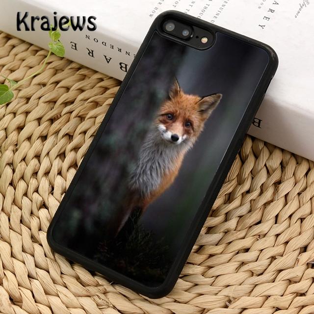Krajews Snow Fox Animal Soft Phone Case Cover For iPhone 17 Air 16 15 14 Plus 11 12 13 Pro Max Coque Fundas