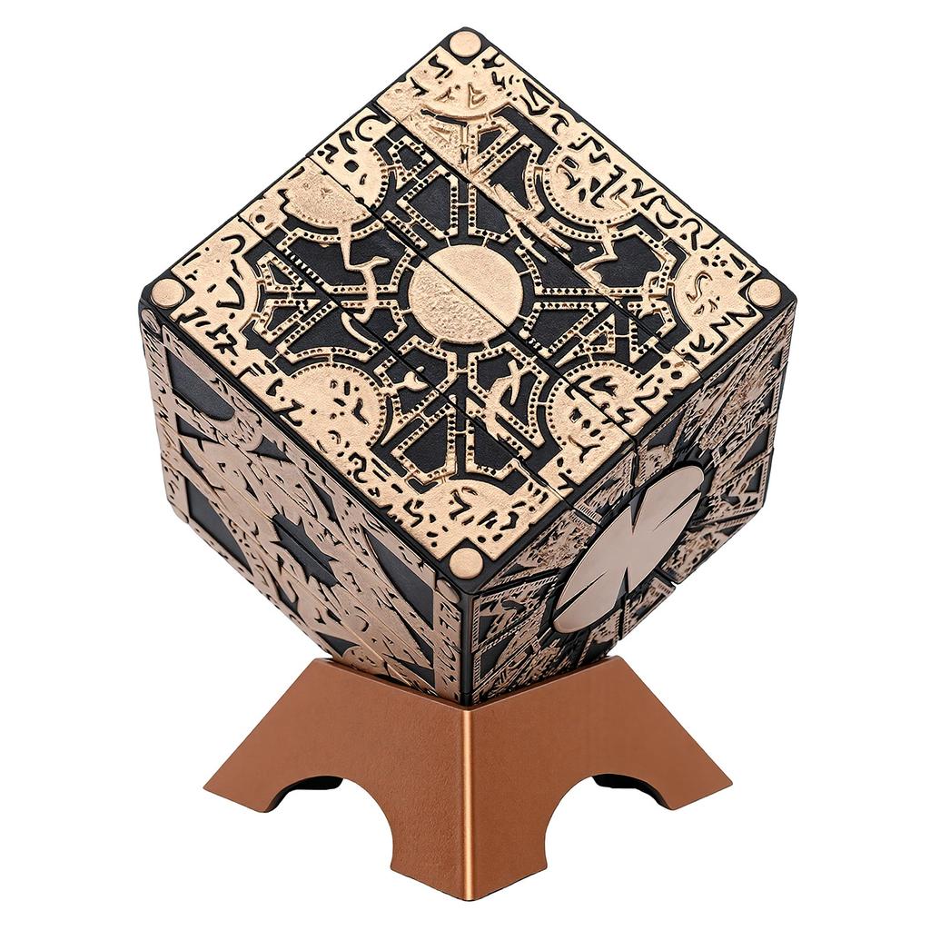 Puzzle Cube Ornament 1:1 Movie Collectible Replica Rotatable Detachable Puzzle Box with Base Rotatable Detachable With
