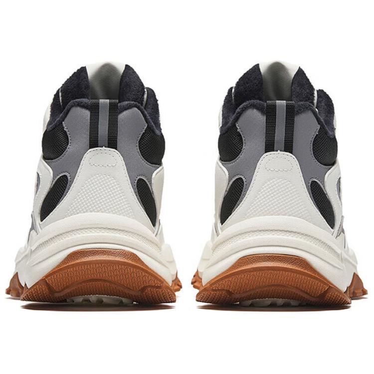 Anta Seeking Boundary Fleece Comfortable Versatile Shock Absorbing Wear Resistant Warm High Top Casual Shoes Men Casual Shoes 112448966-1