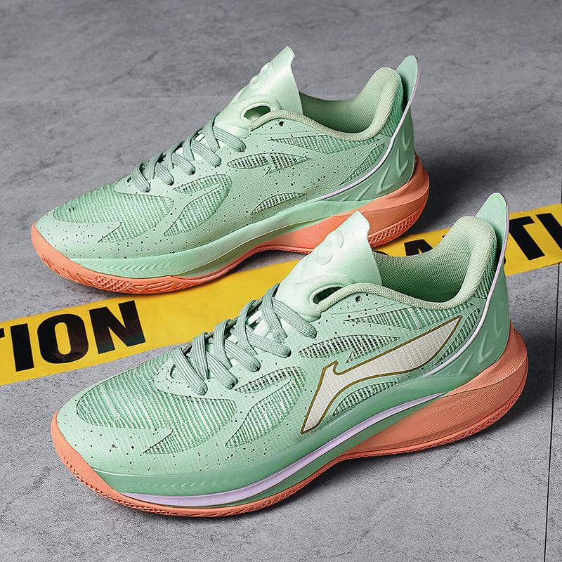 Spot online basketball shoes men's and women's actual combat, mesh summer breathable adult non-slip and wear-resistant children's sneakers