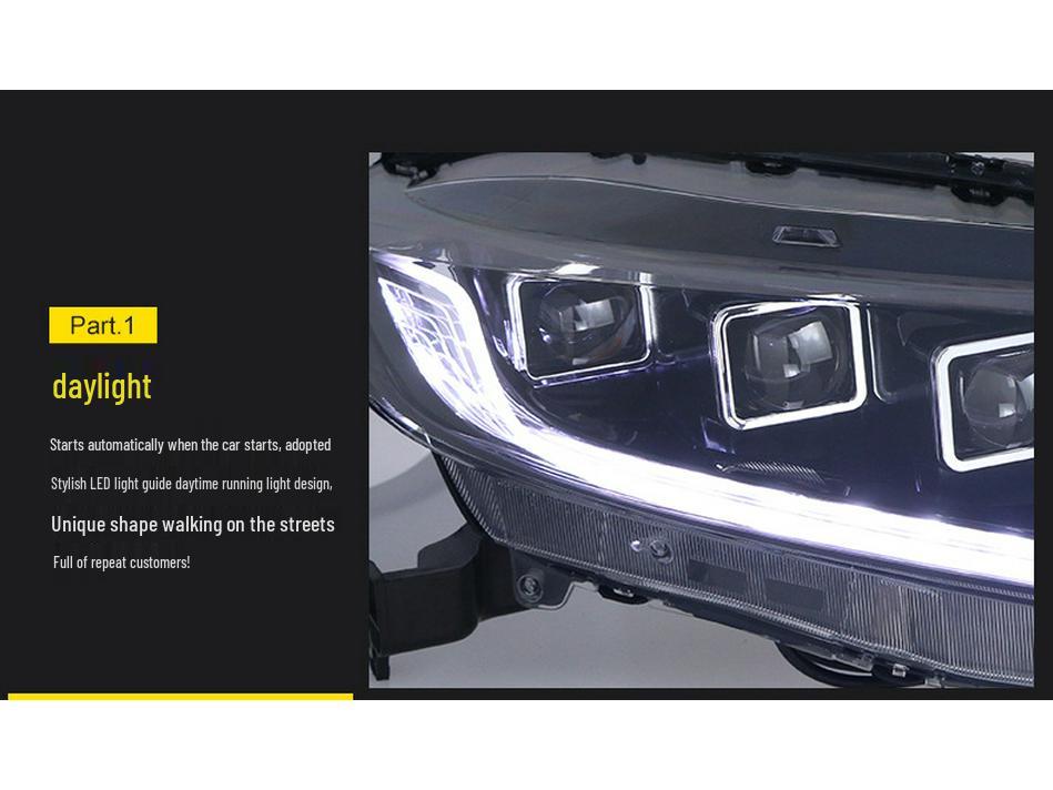 Bugatti-Style LED Daytime Running & Headlight Kit for 15-22 Honda XRV