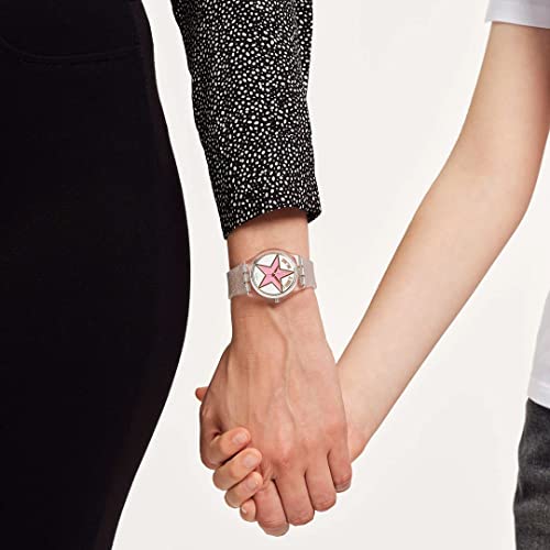 Swatch STAR MOM Gent SO28Z108 Transparent Wristwatch
