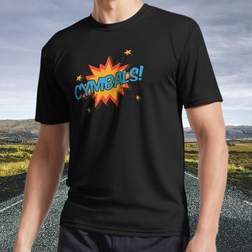New Shirt Cymbals! Active T-Shirt Funny Size S - 5XL S