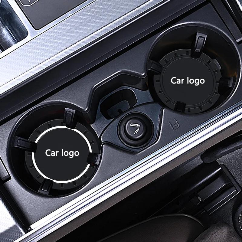 Podložka pod hrnek do auta Protiskluzová Kulaté podtácky na nápoje Příslušenství s logem auta Pro Opel Insignia Astra J Zafira Corsa D Mokka Meriva