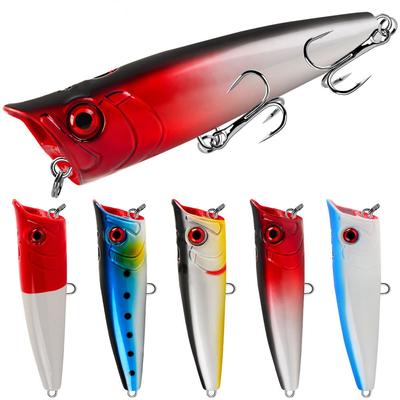 1pcs Fishing Lures Topwater Popper Bait 10.5cm 23g Hard Bait Artificial Wobblers Plastic Fishing Tackle with 6# Hooks