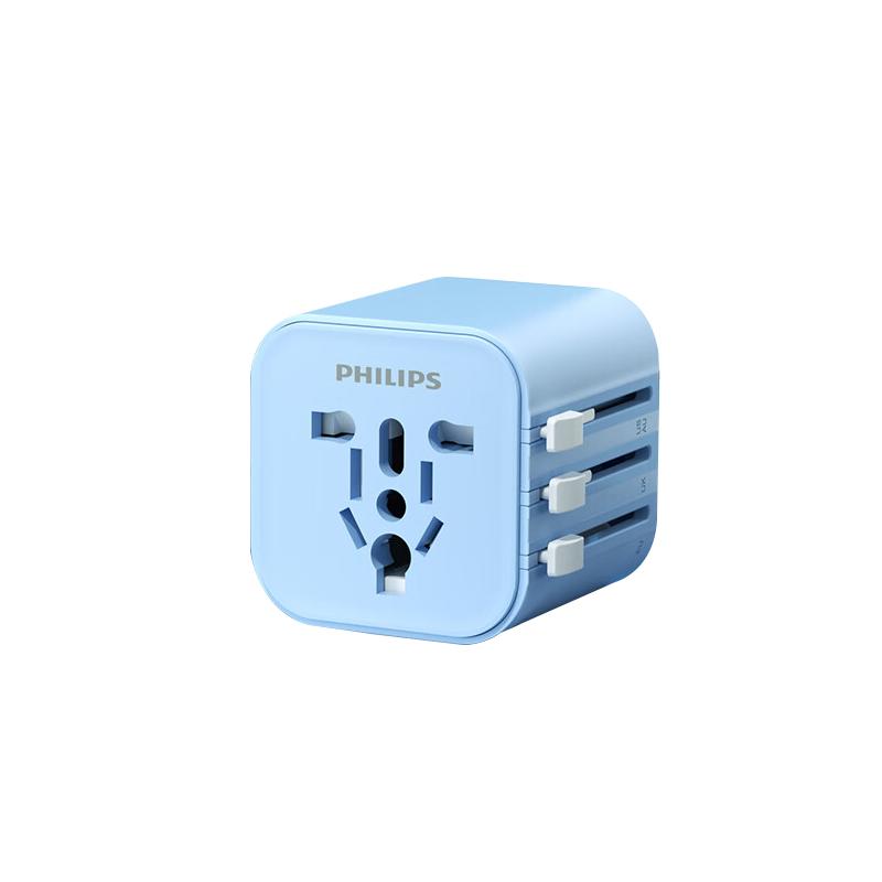 

Philips Global Travel Adapter синій