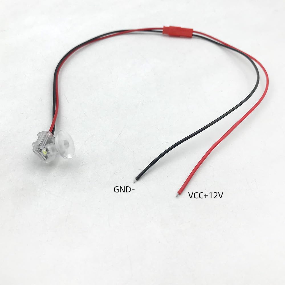 4pcs Red Car Door Light,Flush Mount 12V LED Light for Bumper Grille Cars Interior Dash Ambient Lighting Motorcycle Door Bowl Lamp LED Indicator Light