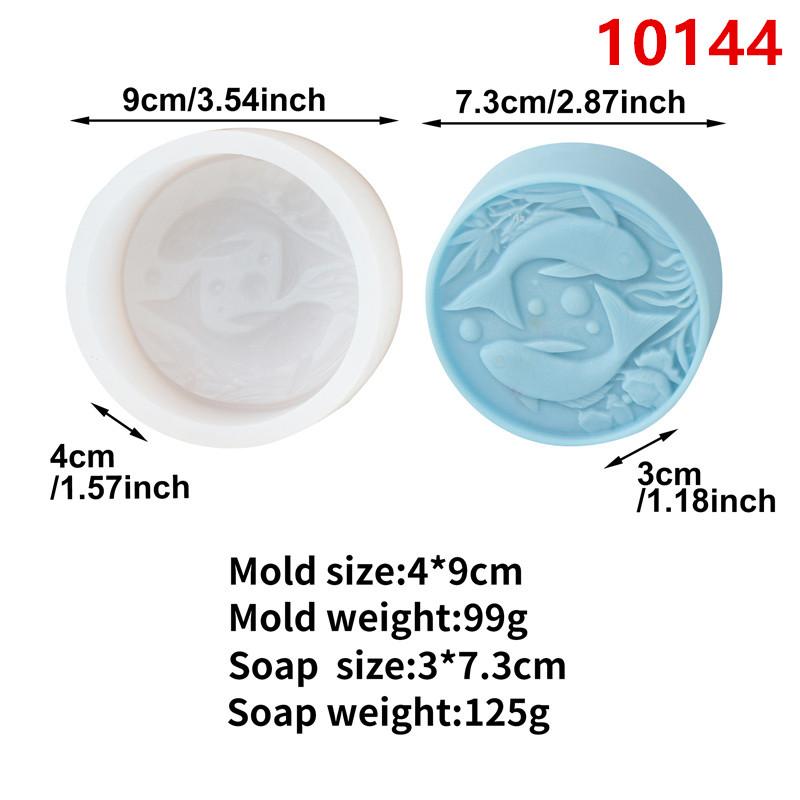 

Sea Animal Shark Sea Turtles Seahorse Silicone Mold DIY Marine Round Square Handmade Soap Makes Resin Plaster Mould