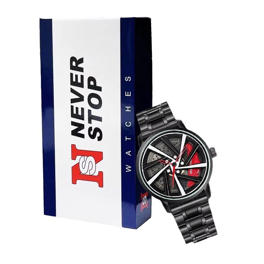 Erkek Döndürülebilir Saat Çarkı Döndürülebilir Erkek Saati Su Geçirmez Moda Erkek Saati