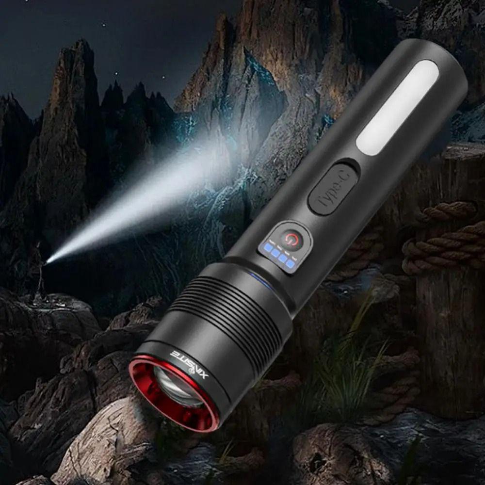 Long-Range Mini Flashlight COB Side Lamp Pocket Torch Durable Floodlight  Hiking