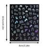 10pcs 3D Nail Art Stickers, European and American Christmas Series Snowflake Bells Moose Laser Nail Stickers, Hundreds of Nail Decorations