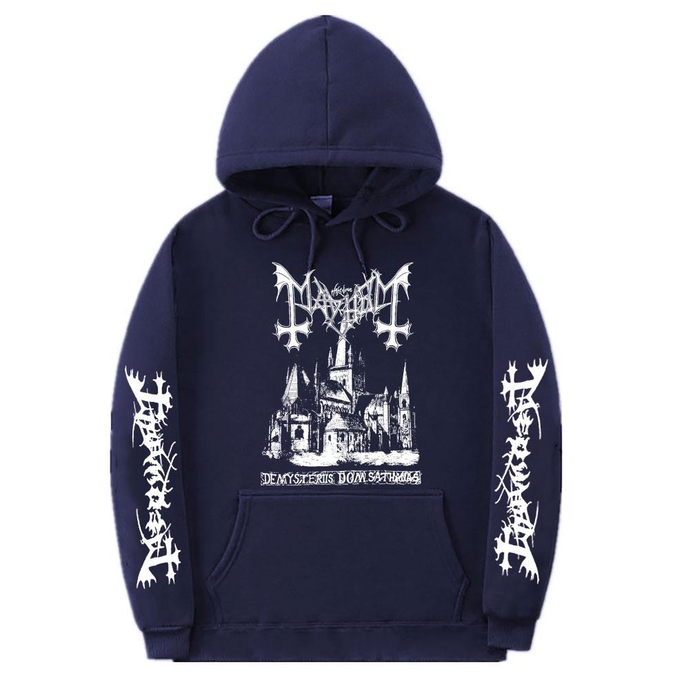 Nowy Mayhem Deathcrush Euronymous Dead Varg Bluza z Kapturem Graficzna Męska Damska Moda Casualowe Luźne Bluzy Męska Bluza Rockowa