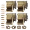 4 Stück Vintage Zinklegierung Magnetische Türfeststeller Beschläge Schrank Schrankzubehör Grün