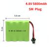 3.6V/ 4.8V/ 6V/ 7.2V 800Mah NI-CD Battery for Cars Trucks Tank 700mAh Replaceable Battery