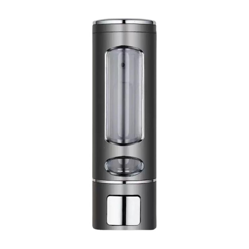 

Manual Press Shampoo Bottle Wall Mounted Dispenser With ABS Precise Liquid Control Bathroom Organizer чёрный