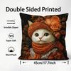 Cute Cat Printing Decorative Cushion Cover Pattern Printed Pillowcase for Living Room Sofa Cushion Cover & Bedroom Decor