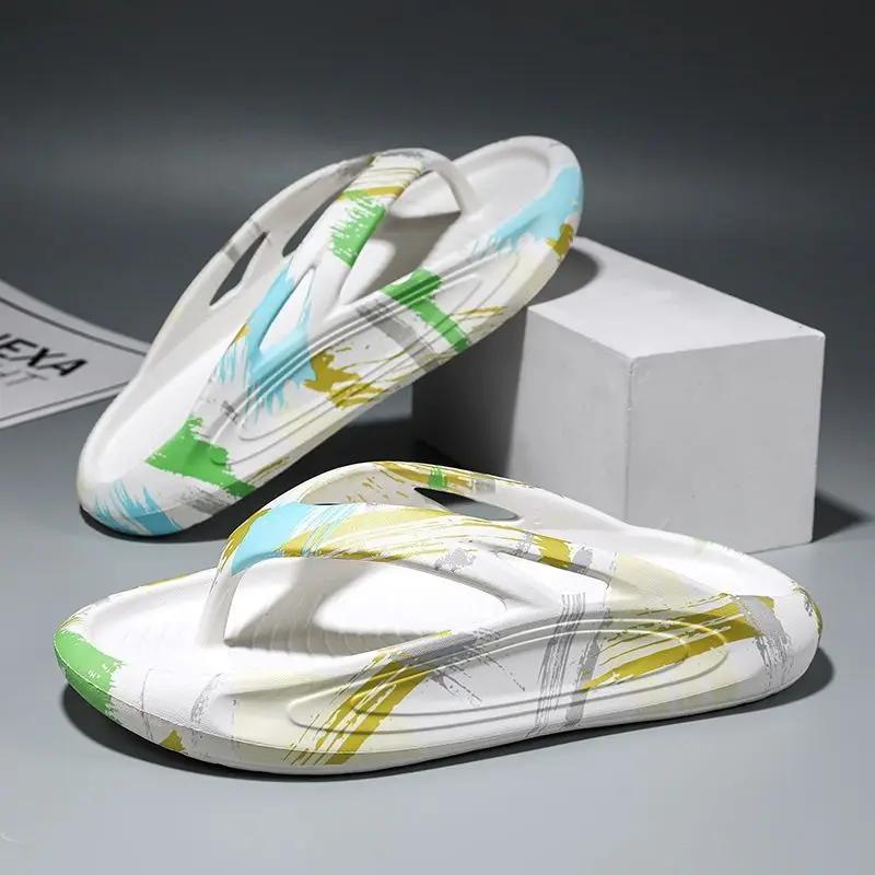 

Модная обувь Шиацу для мужчин Платформа Шлепанцы Высокое качество Модные шлепанцы Ева Шлепки 2025 Тренд Летняя распродажа Повседневные мужские тапочки 38-39