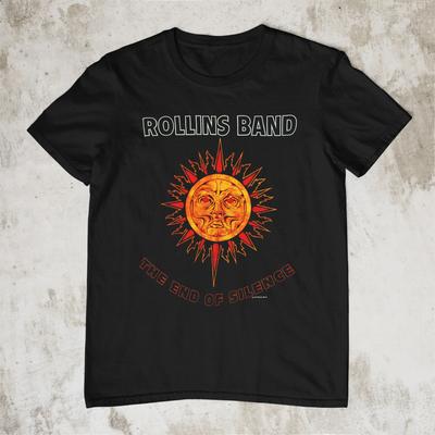 Vintage 1992 Rollins Band The End Of Silence Black All Size Men's Shirt