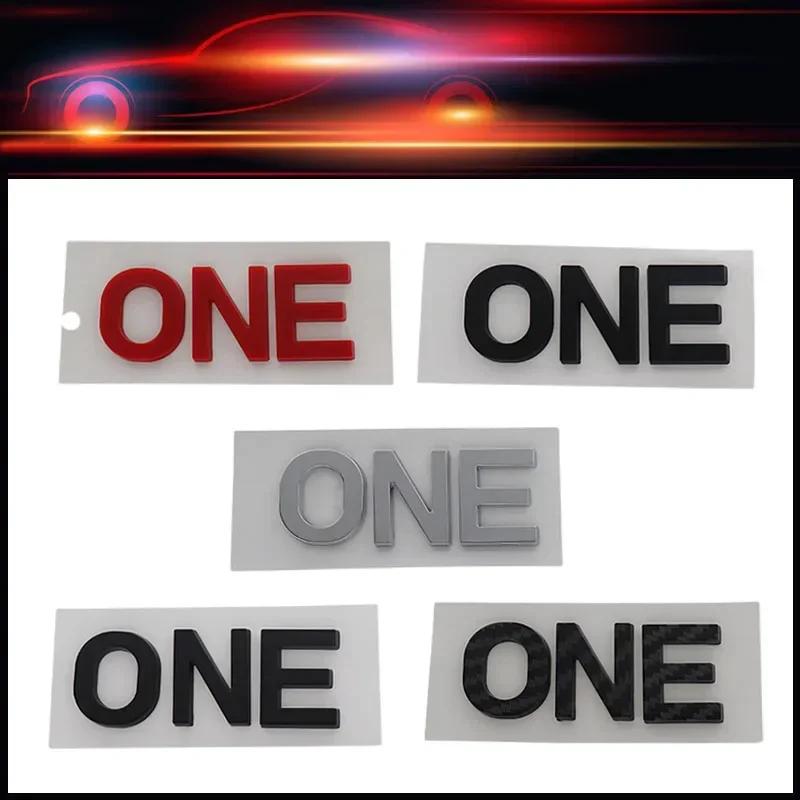 3D Premium ONE ABS Letters for Car badge Cover Upgraded Exterior Decoration Stickers Auto Accessories Decal Emblem Sticker Badge