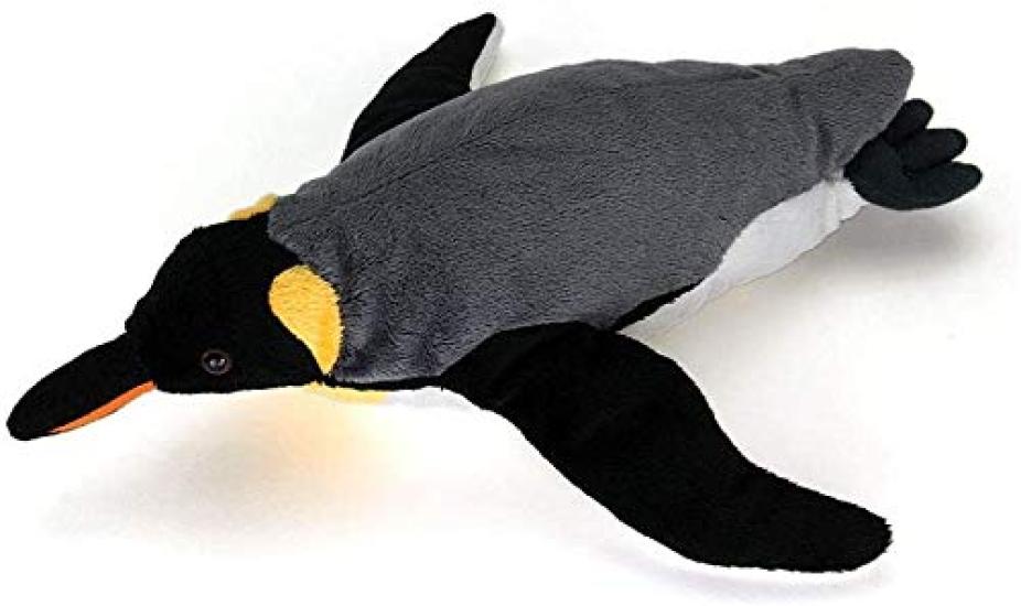 Carolata King Penguin Plush Toy (Swimming ParentSoft Touch) Realistic Penguin Animal Toy Doll Gift Present Birthday (Twice Tested)  Christmas Present