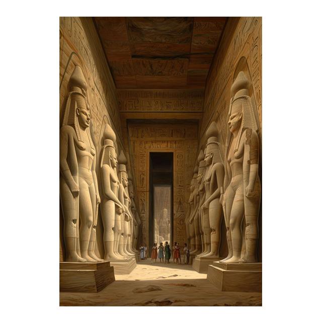 Ancient Egyptian Building Pyramid Prints Poster Canvas Painting Modern Wall Art Pictures For Living Room Bedroom Home Decoration
