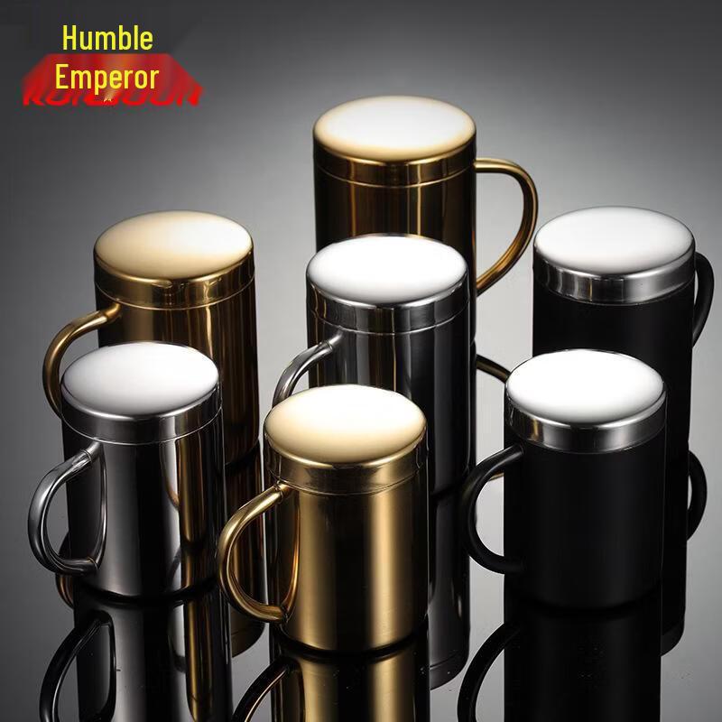 Qian Xing 304 Stainless Steel Double-Walled Insulated Mug with Lid
